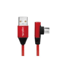 Connettore LogiLink USB 2.0 da 2.0 a USB-B (angolato a 90) 10 m CU0150