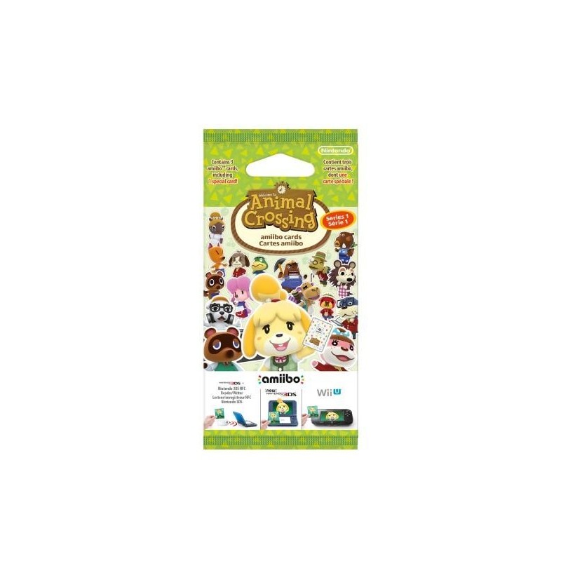 Nintendo Amiibo Carte Animal Crossing Serie 1 carte da gioco 3 pz