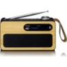 Radio FM portatile DAB Lenco PDR-040 Bamboo con BT nera