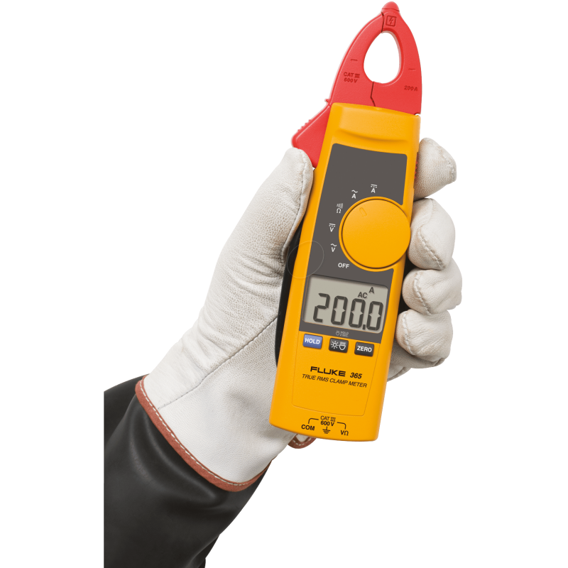 Fluke 365 - CAT III 600V - 275 g - Nero - Rosso - Giallo (3790607)