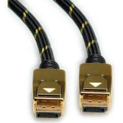 ROLINE 11.04.5922 Cavo DisplayPort 3 m nero - oro (11.04.5922)