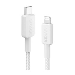 322 USB-C to LGT Cable Nylon 0.9M White