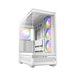 Antec C7 ARGB Mid Tower Tempered Glass PC Gaming Case - White, 3x 120