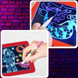 EXTRALINK NEON MAGIC PAD MAGICZNY TABLET DLA DZIECI CZERWONY