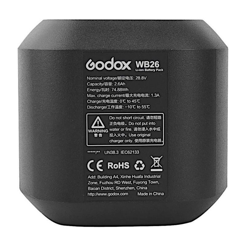 Godox WB26 Akku f&Atilde;&frac14;r AD600 Pro