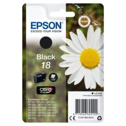 EPSON 18 CARTOUCHE D ENCRE NOIR CAPACIT STANDARD 5.2ML 175 PAGES 1-PA