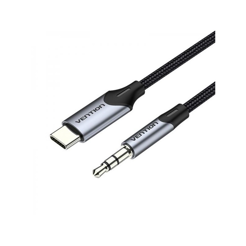 Vention BGKHF cavo audio 1 m 3.5mm USB tipo-C Grigio