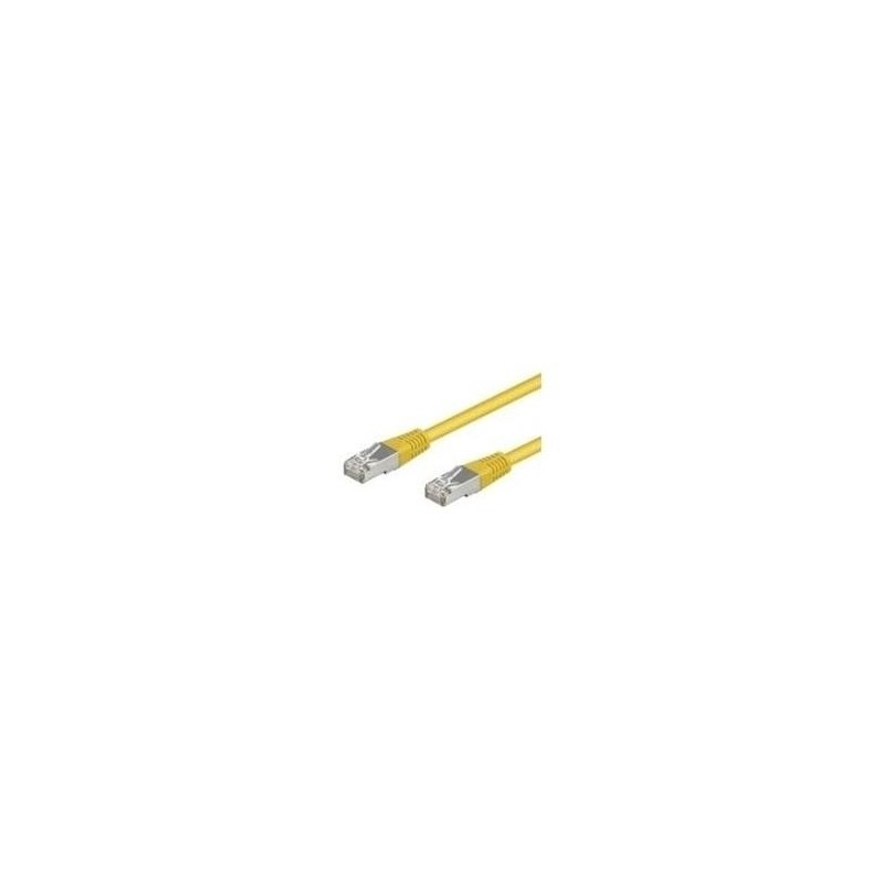 Cavo patch Wentronic Goobay CAT 5e F/UTP giallo 15 m - miscela di ram