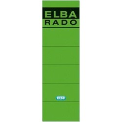 Etichetta Elba Dorso per raccoglitori a leva 190 x 59 mm Verde Verde 