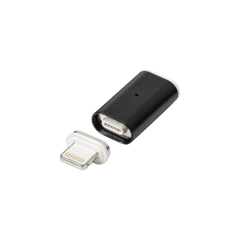 Presa Renkforce USB-C spina Lightning Apple Connettore magnetico nero