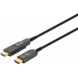 Cavo in fibra ottica HDMI attivo ad alta velocit&agrave; MANHATTAN con conn