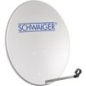 Specchio Schwaiger SAT 80 cm alluminio rotondo grigio chiaro (SPI2080