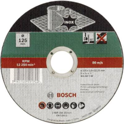 BOSCHEW Disco da taglio Bosch dritto acciaio inossidabile diametro 12