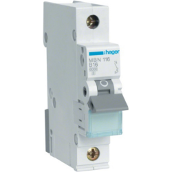 Interruttore elettrico Hager MBN116 1P (MBN116)