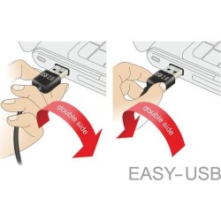 DeLOCK - Cavo USB - Da USB (M) dritto a Micro-USB Tipo B (M) angolato