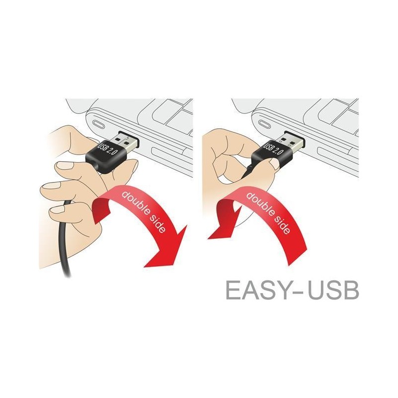 DeLOCK - Cavo USB - Da USB (M) dritto a Micro-USB Tipo B (M) angolato