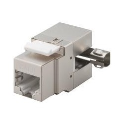 Wentronic Goobay CAT 6 KeyStone RJ45 Jack schermato STP 250 MHz - Col