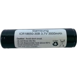 Batteria Samsung LiIon ICR18650 3,7 V 3000 mAh (&Oslash; x A) 18 mm x 70 mm