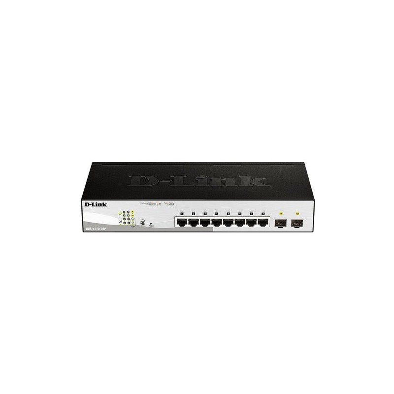 D-Link DGS-1210-08P switch di rete Gestito L2 Gigabit Ethernet 10/10