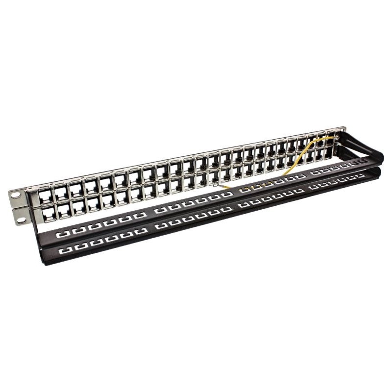 InLine 76848C - Pannello patch (piastra cieca) - Montabile in rack - 