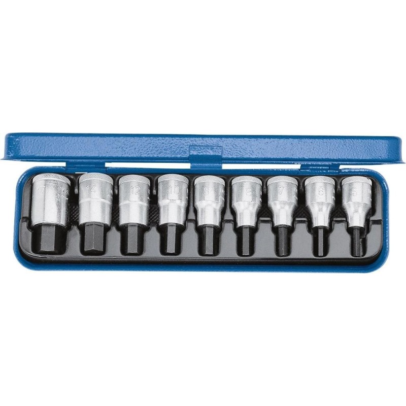 Gedore 6156250 set di inserti per chiavi a bussola esagonali interne 