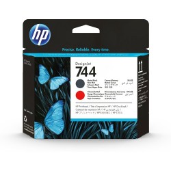 HP 744 PRINTHEAD MATTE BLACK RED