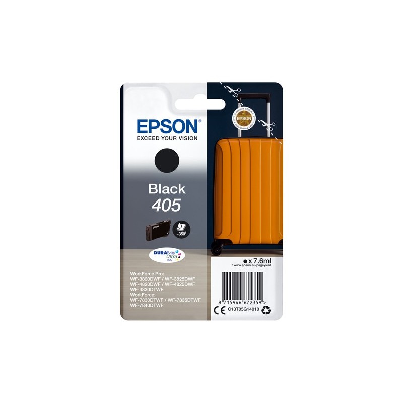 Epson Singlepack Black 405 DURABrite Ultra Ink