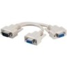 Wentronic goobay - Splitter VGA - da HD-15 (W) a HD-15 (M) - viti a t