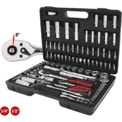 Set chiavi a bussola KS TOOLS 1/4&quot; 1/2&quot; CHROMEplus 96 pezzi. (918.079