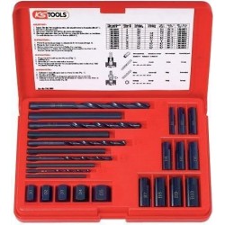 Set per rimozione filetti KS TOOLS 25 pezzi. (150.1305)