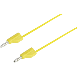 Cavo di misura VOLTCRAFT spina 4 mm - spina 4 mm 025 m giallo MSB-300