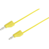 Cavo di misura VOLTCRAFT spina 4 mm - spina 4 mm 075 m giallo MSB-300