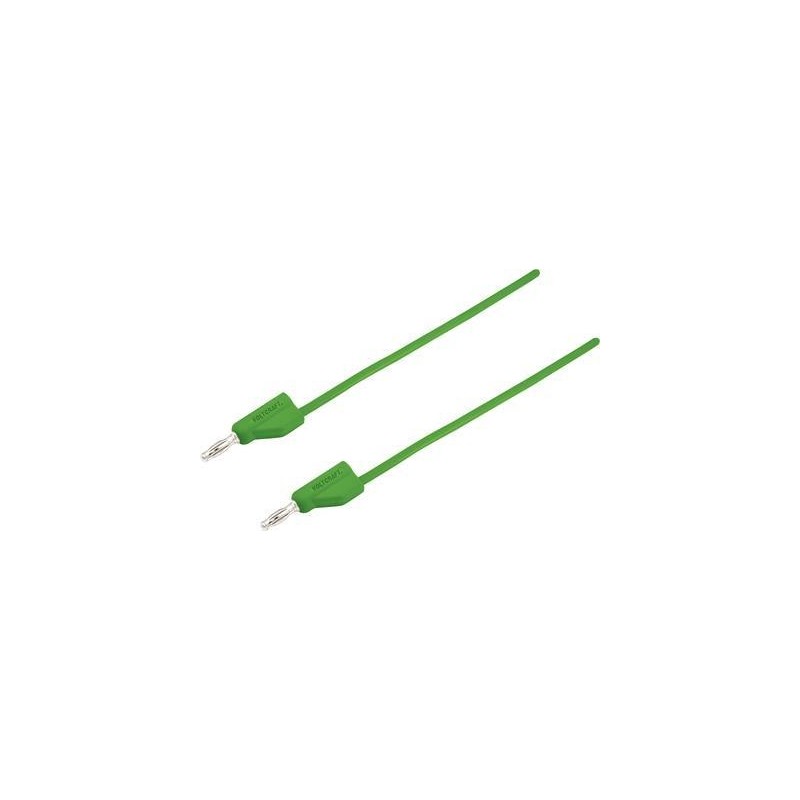 Cavo di misura VOLTCRAFT spina 4 mm - spina 4 mm 05 m verde MSB-300 (