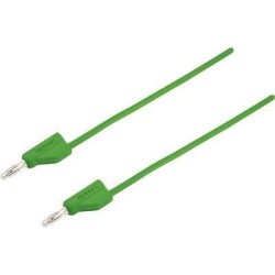 Cavo di misura VOLTCRAFT spina 4 mm - spina 4 mm 1 m verde MSB-300 (M