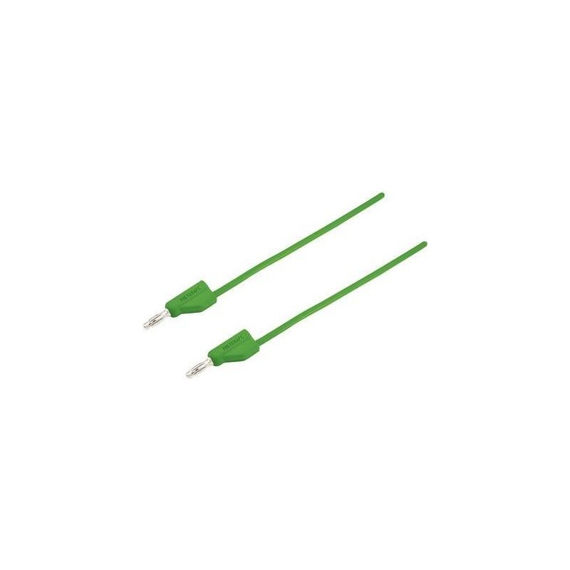 Cavo di misura VOLTCRAFT spina 4 mm - spina 4 mm 1 m verde MSB-300 (M