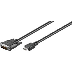 Wentronic goobay - cavo video - DVI-D (M) a HDMI (M) - 10 m - nero - 