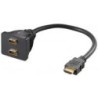 Wentronic A 340 G (HDMI 19pin M/2xHDMI 19pin F) - HDMI M - 2x HDMI F 