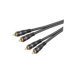 Wentronic goobay - cavo audio - audio composito - da RCA (S) a RCA (S