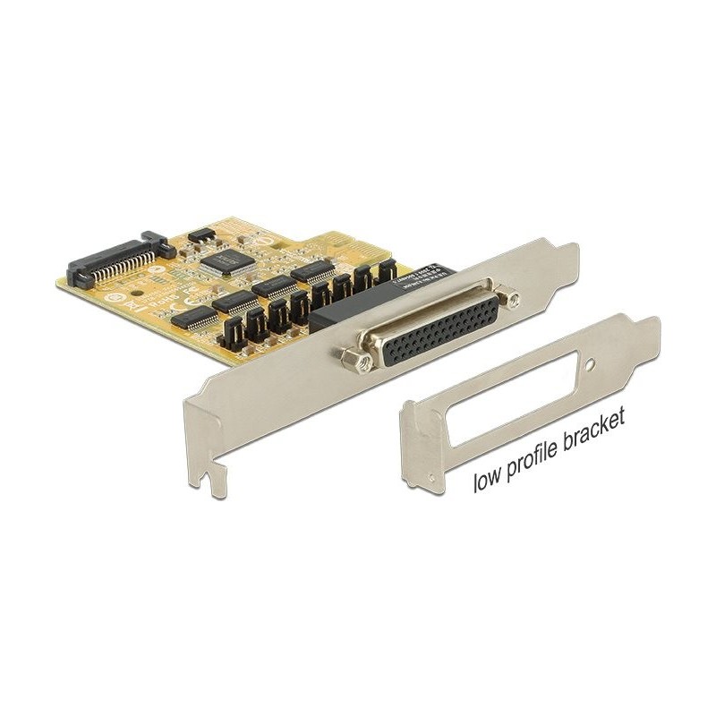 Delock Scheda PCI Express per 4 x seriali con alimentatore (89447)