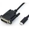 11045831 2 m DVI-D USB tipo C maschio maschio dritto