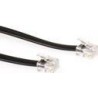 ACT Modular telephone cable RJ-12/RJ-12 2 m Nero