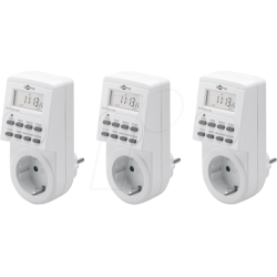 Goobay Digital Timer 3-pack - White