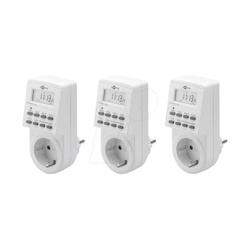 Goobay Digital Timer 3-pack - White