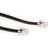 ACT Modular telephone cable RJ-12/RJ-12 5 m Nero