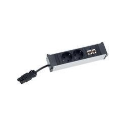 BACHMANN CONI 2xCEE7/3 1xUSB C 60W contatto protettivo spina GST18 (9