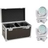 EUROLITE Set 2x LED TMH-X4 Testa mobile Wash Zoom ws Custodia (200009