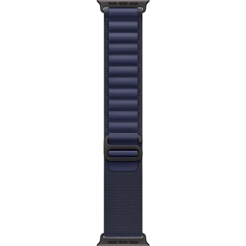 49mm Navy Alpine Loop - Large - Black Titanium Finish