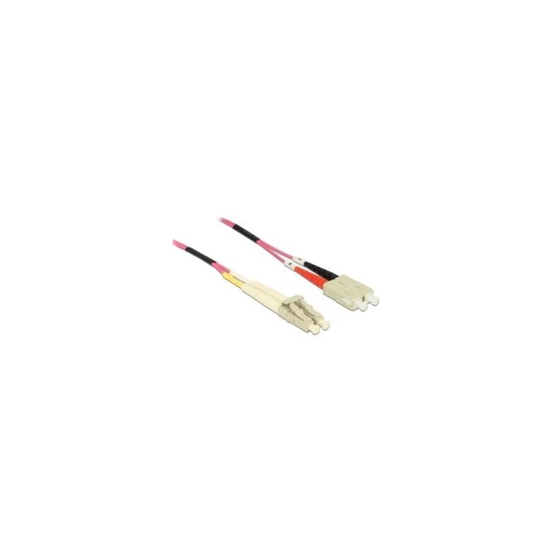 Delock Cavo in fibra ottica LC SC multimodale OM4 1 m