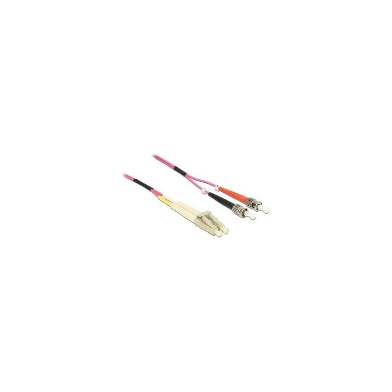 Delock Cavo in fibra ottica LC ST multimodale OM4 1 m