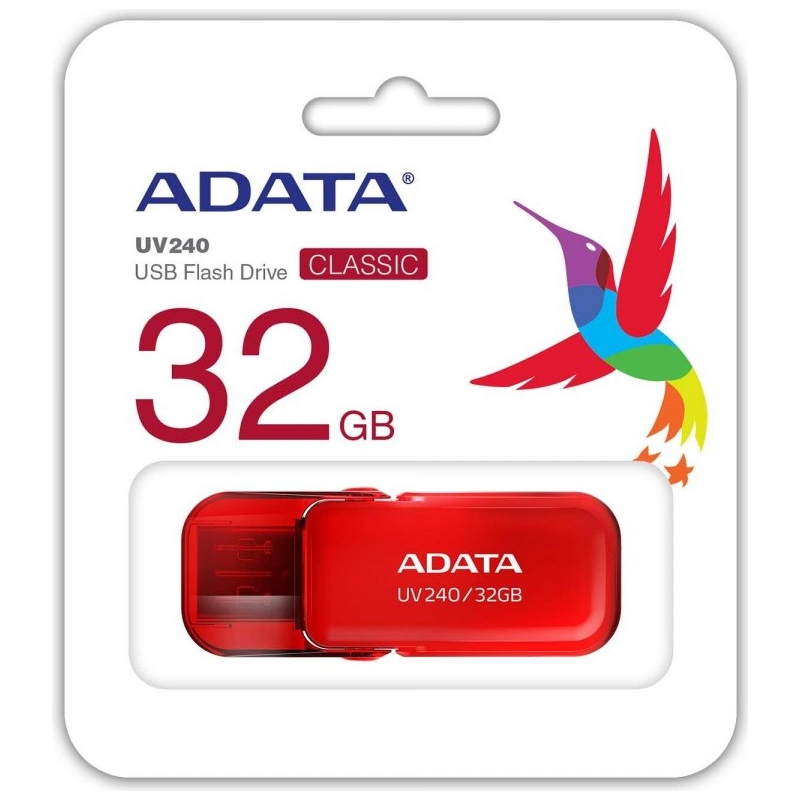 ADATA UV240 unit&agrave; flash USB 32 GB USB tipo A 2.0 Rosso